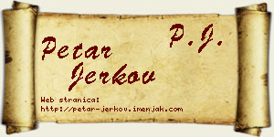 Petar Jerkov vizit kartica